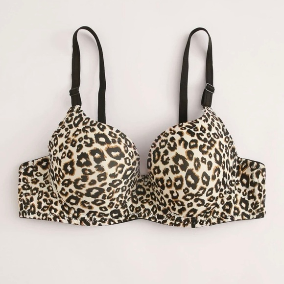 SEXY Leopard Push Up Underwire Bra *NEW* - Picture 3 of 6